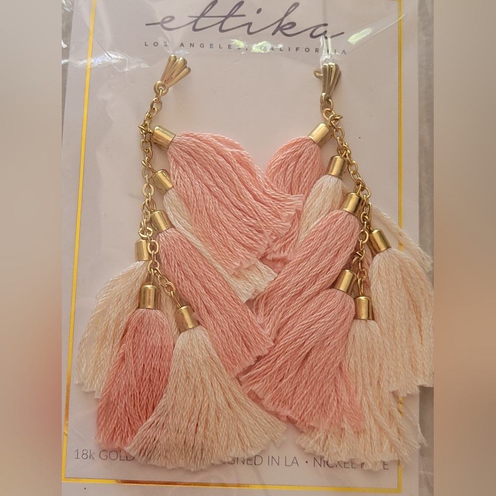 Brand New Etikka Dangle/tassle Earings. - Picture 3 of 10